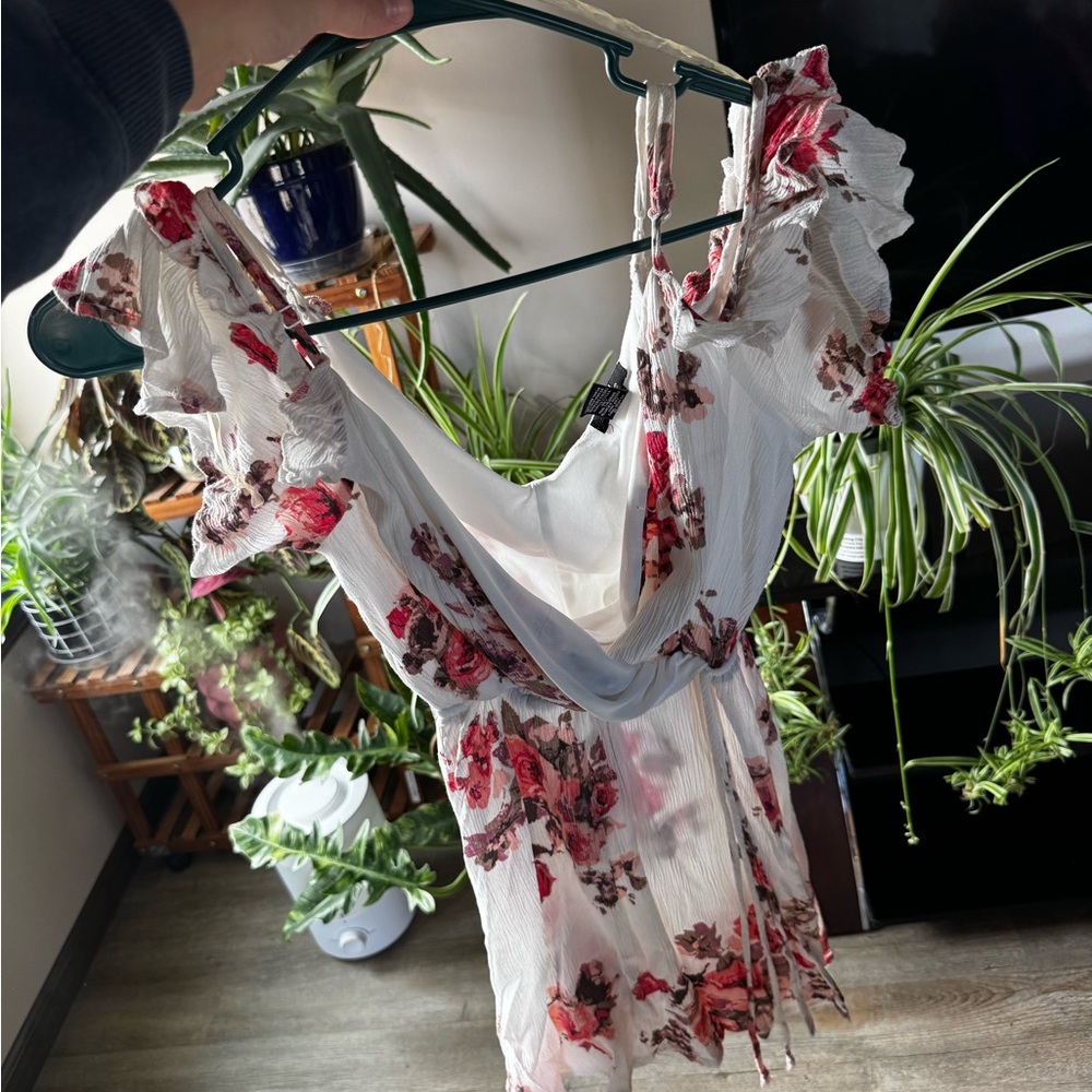 Rue21 Floral Print Dress with Ruffles